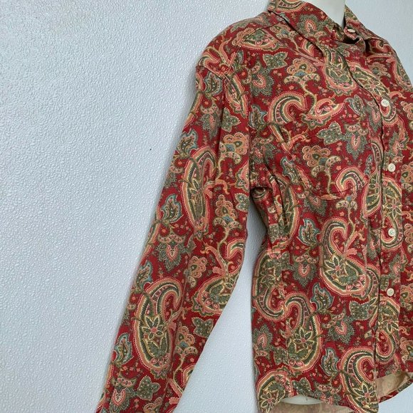 Pepe Jeans London Women's‎ Blouse Size Medium Orang - Picture 3 of 7